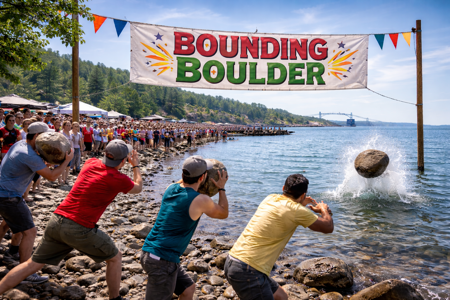 bounding boulder